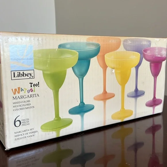 Libbey Multicolor6 Margarita Glasses - Picture 10 of 16